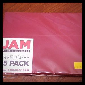 Burgundy envelopes